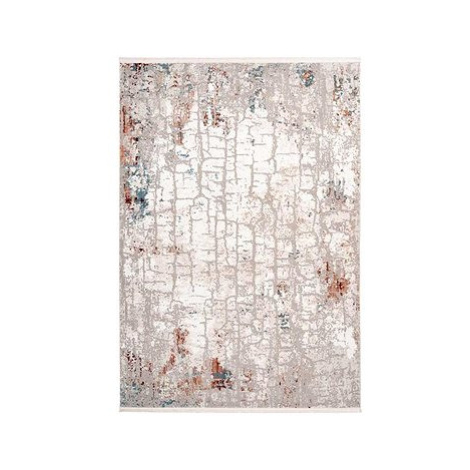 Kusový koberec Akropolis 125 Šedá / Lososová růžová 120 x 180 cm Kayoom