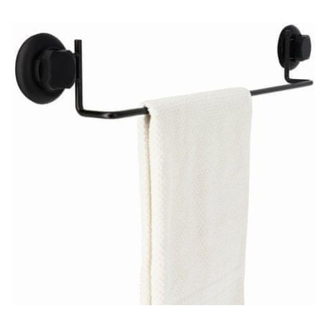 Compactor Věšák na ručníky Bestlock Black uchycení na zeď přísavkami - bez vrtání