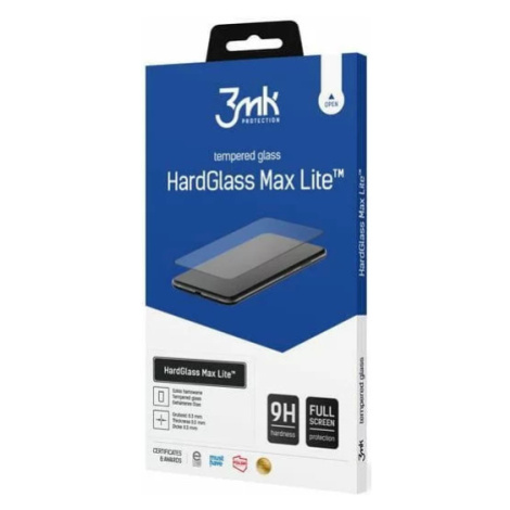 Ochranné sklo 3MK HardGlass Max Lite Redmi Note 11SE black Fullscreen Glass Lite (5903108521185)