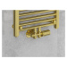 MEXEN/S G05 úhlová termostatická souprava pro radiátor/středová, Duplex, DN50, zlatá W908-958-50