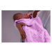 Pletená deka s jemnou vazbou - světle růžová