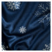 Vánoční ubrus na stůl SNOWFLAKE modrá 85x85 cm Mybesthome