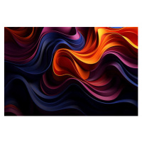 Ilustrace Abstract 3d wave stripe pattern background, zhengshun tang, (40 x 26.7 cm)