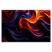 Ilustrace Abstract 3d wave stripe pattern background, zhengshun tang, (40 x 26.7 cm)