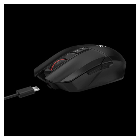 A4tech Bloody Myš R36 Ultra, bezdrátová herní myš, 12000 DPI, USB, Černá