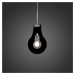 Selène Designové závěsné světlo Flat 28,5cm černé