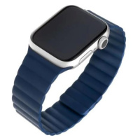FIXED Magnetic Strap silikonový řemínek s magnetickým zapínáním Apple Watch 38 mm/40 mm modrý