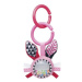 Canpol babies Šustící plyšová hračka s chrastítkem Zig Zag králík růžová