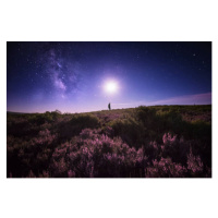 Fotografie Touching the Moon and the Milky Way, Carlos Fernandez, 40 × 26.7 cm