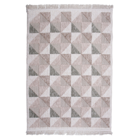 Koberec BENITA 654 zelená-krémová - 160x230 cm