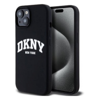 DKNY Liquid Silicone Arch Logo MagSafe Zadní Kryt pro iPhone 11 Black