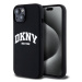 DKNY Liquid Silicone Arch Logo MagSafe Zadní Kryt pro iPhone 11 Black