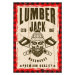 Ilustrace Skull of lumberjack and two crossed, Igor Zhuravel, 26.7 × 40 cm