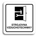 Accept Piktogram "strojovna vzduchotechniky" (80 × 80 mm) (bílá tabulka - černý tisk)