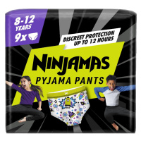 Ninjamas Pyjama Pants kosmické lodě 8–12 let 27–43 kg pyžamové kalhotky 9 ks