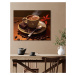 Obrazy na stěnu - Harmonie šálku kávy Rozměr: 40x50 cm, Rámování: vypnuté plátno na rám