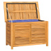 vidaXL Zahradní úložný box s vložkou 90 x 50 x 58 cm masivní teak