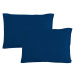 Gipetex Natural Dream Povlak na polštář italské výroby 100% bavlna - 2 ks tmavě modrá - 2 ks 50x