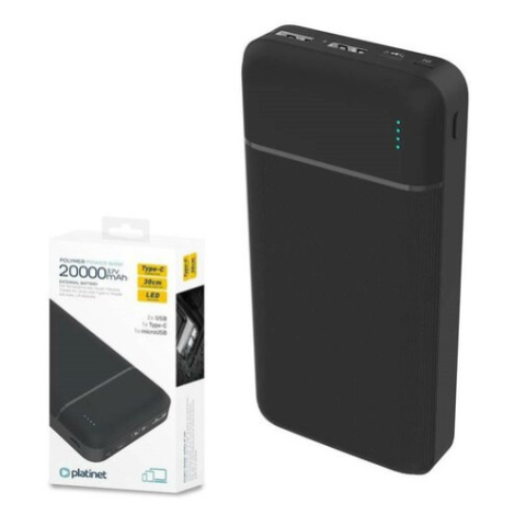 Platinet Power Bank PMPB20W706B 20000mAh černá