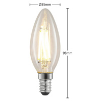 Arcchio LED žárovka filament E14 4W 827 svíčka dim 5ks