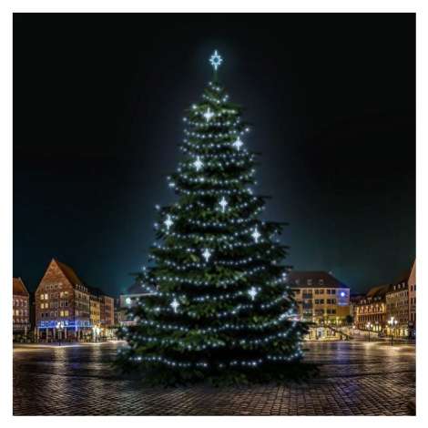 DLED TRS7026 LED světelná sada na stromy vysoké 21-23m, ledová bílá s dekory DZ113S4 DecoLED