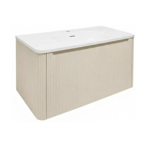 Koupelnová skříňka s umyvadlem Naturel Austen 79x47,5x45 cm clear brown mat AUSTEN80CB