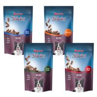 Rocco Sticks Mini - výhodné balení - Adult míchané balení 4 x 100 g (hovězí, drůbeží, pstruh, zv