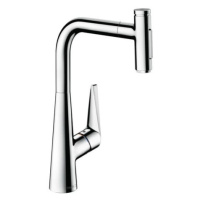 Dřezová baterie Hansgrohe Talis s vytahovací sprškou, 2 proudy chrom 73867000