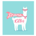 Ilustrace Drama killer cute llama design card, Mitoria, 40 × 40 cm