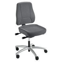 Prosedia Kancelářská otočná židle YOUNICO PRO, výška opěradla 540 mm, šedá