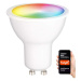 LED RGB Stmívatelná žárovka GU10/5W/230V 2700-6500K Wi-Fi Tuya