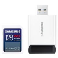 Samsung SDXC 128GB PRO ULTIMATE + USB adaptér MB-SY128SB/WW Bílá