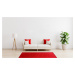 Vopi koberce Kusový koberec Eton červený 15 čtverec - 120x120 cm