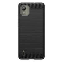 Silikonové pouzdro Carbon Case pro Nokia C110 - černé