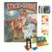 Stick & Shine Dino World, Blok a lesklé lepící fólie