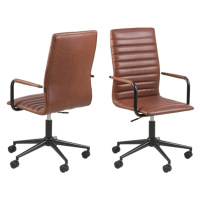 Dkton Designová kancelářská židle Narina brandy