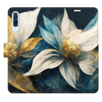 iSaprio flip pouzdro Gold Flowers pro Samsung Galaxy A50