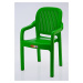 ASIR Dětská zahradní židle STRIPE zelená