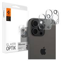 Ochranné sklo Spigen Glass tR Optik 2 Pack, crystal clear - iPhone 15 Pro/15 Pro Max/iPhone 14 P