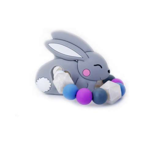 KidPro - Silikonové kousátko: Zajíček šedý