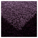 Ayyildiz koberce Kusový koberec Life Shaggy 1503 lila kruh  - 160x160 (průměr) kruh cm