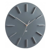Designové nástěnné hodiny Future Time FT2010GY Round grey 40cm