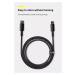 Baseus Tungsten Gold rychlonabíjecí / datový kabel USB-C na Lightning PD 20W 1m, černá