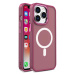 Magnetické pouzdro s MagSafe Color Matte Case pro iPhone 15 Plus - vínové