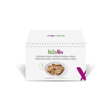 KetoMix Proteinové chipsy s příchutí smetany a cibule (4 porce)