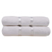 Sada 2 bílých bavlněných ručníků Foutastic Dolce, 50 x 90 cm