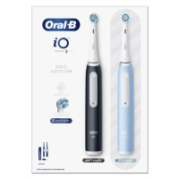 Oral-B iO Series 3 Duo elektrický zubní kartáček 2 ks Black+Ice Blue