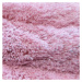 Kulatý koberec s průměrem 90cm v růžovo pudrové barvě