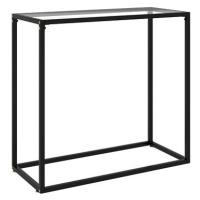 Konzolový stolek transparentní 80 × 35 × 75 cm tvrzené sklo
