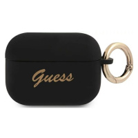 Guess GUAPSSSK AirPods Pro cover black Silicone Vintage Script (GUAPSSSK)